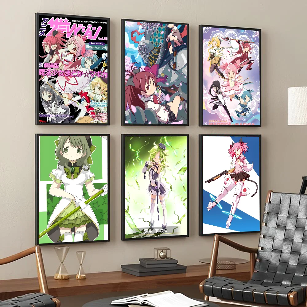 P-Puella M-Magi M-Madoka Magica Poster Paper Print Home Living Room Bedroom Entrance Bar Restaurant Cafe Art Painting Decoration