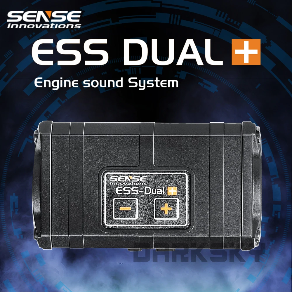 SENSE ESS-DUAL 2 Speakers Sound Simulator Engine Sound Simulator For 1/8 1/10 RC Remote Control Model Car Crawler Axial SCX10 T4