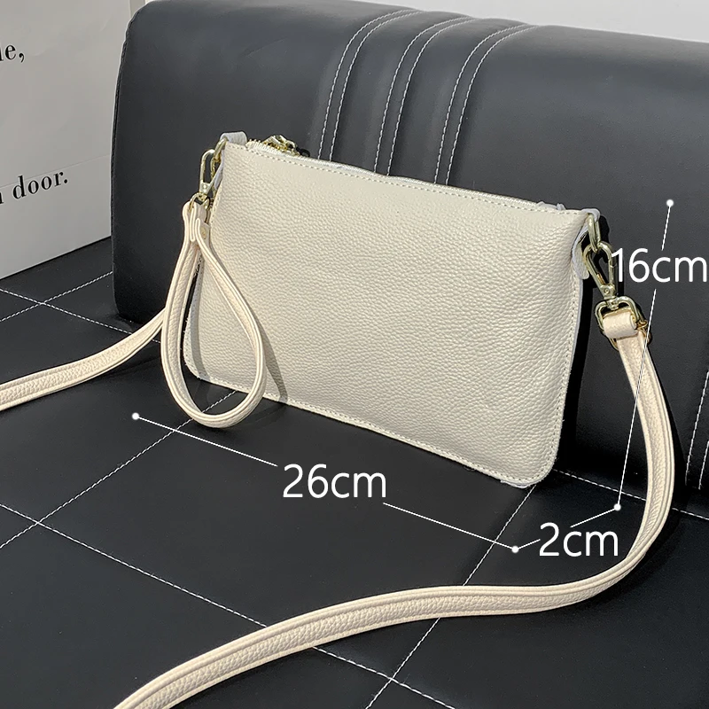 New 100% Cowhide Crossbody bag For Womens Genuine leather HandBag Fashion Women bag 6 Colors Designer Shoulder Bags Sac a main