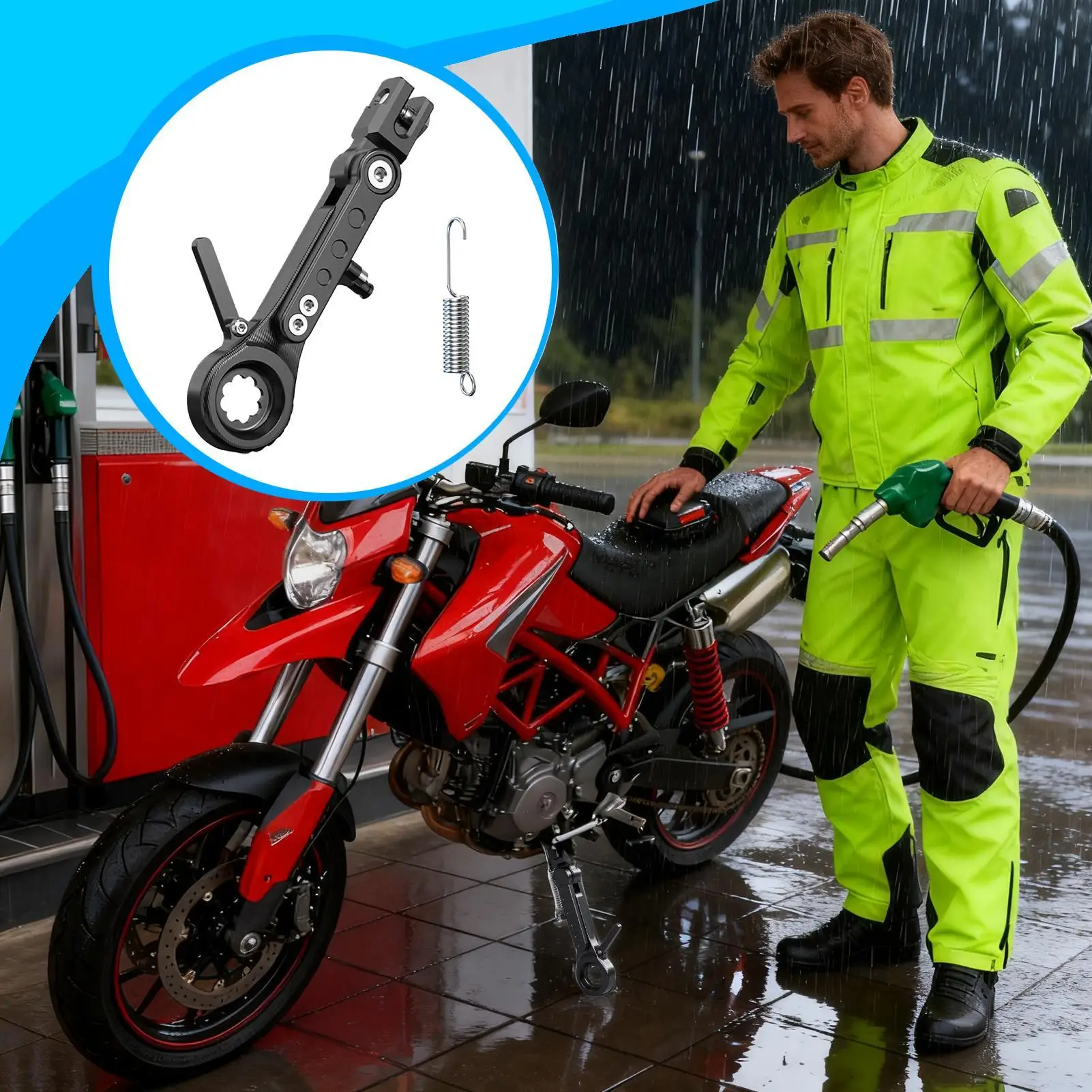 

Подставка для велосипеда для грязи, боковая поддержка для ног, регулируемая парковочная подставка для электрического мотоцикла для мужчин, женщин, мальчиков и девочек