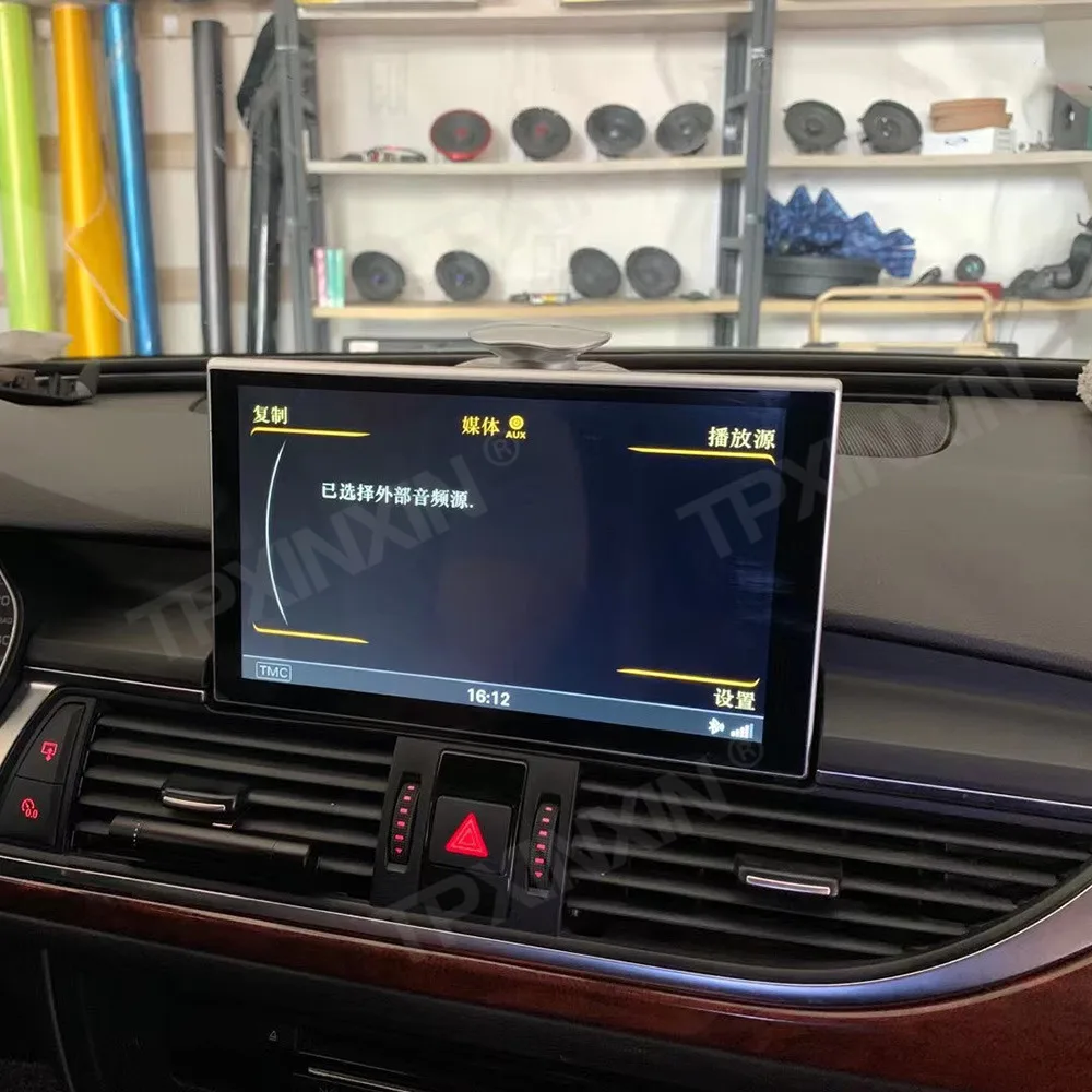راديو سيارة بشاشة تعمل باللمس لسيارة أودي A6 2012-2018 أندرويد نظام تحديد المواقع للسيارات الوسائط المتعددة راديو تلقائي وحدة استقبال ستيريو #2