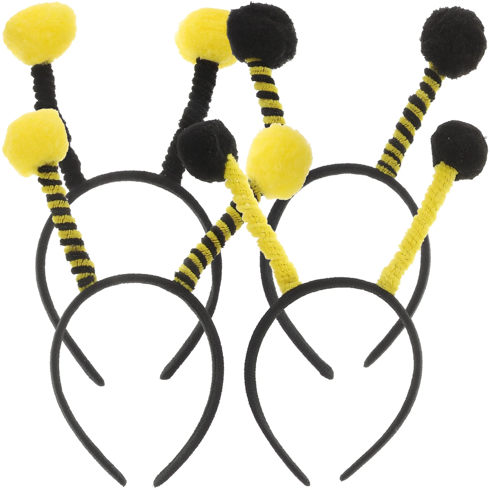 

4 Pcs Decorate Sports Bee Headband Baby Man Hair Jewelry Bands Antennas Cloth Party Hoops