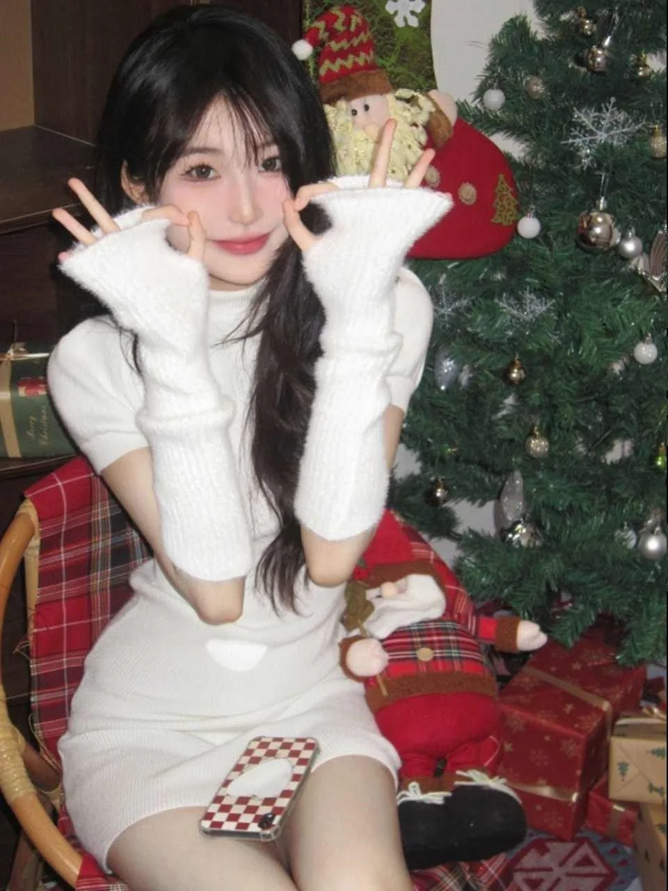 

Вязаный свитер со съемными рукавами, пуловеры, эстетичная весенняя двойная молния, гибкая ребристая заниженная работа на пуговицах