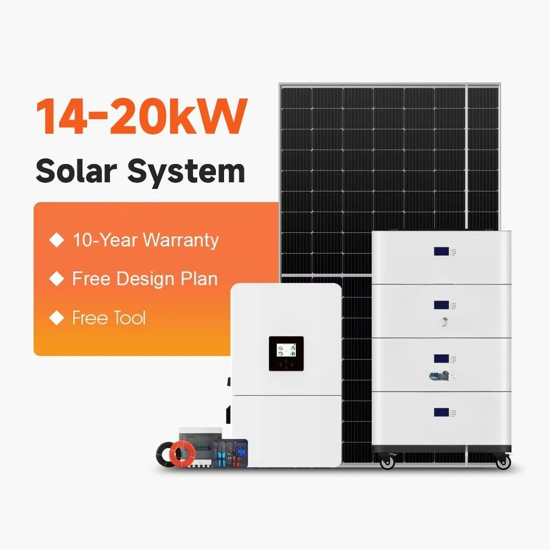 Complete Solar System 14kW to 200kW Off Grid Solar with Battery and Photovoltaic Panel  Customized Solar System