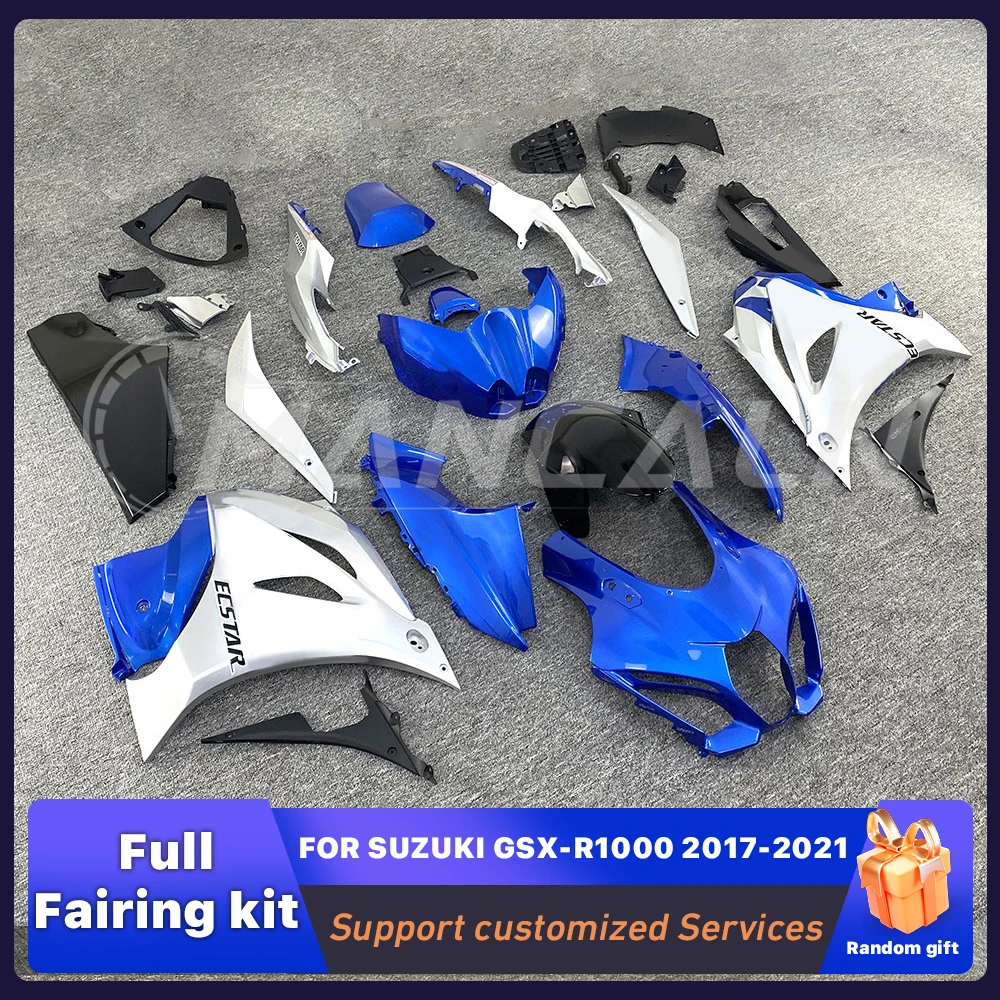 

Fit for SUZUKI GSX-R1000 GSXR1000 2017-2021 ABS Fairing body kit full car shell protector Motorcycle Painted Bodywork Custom