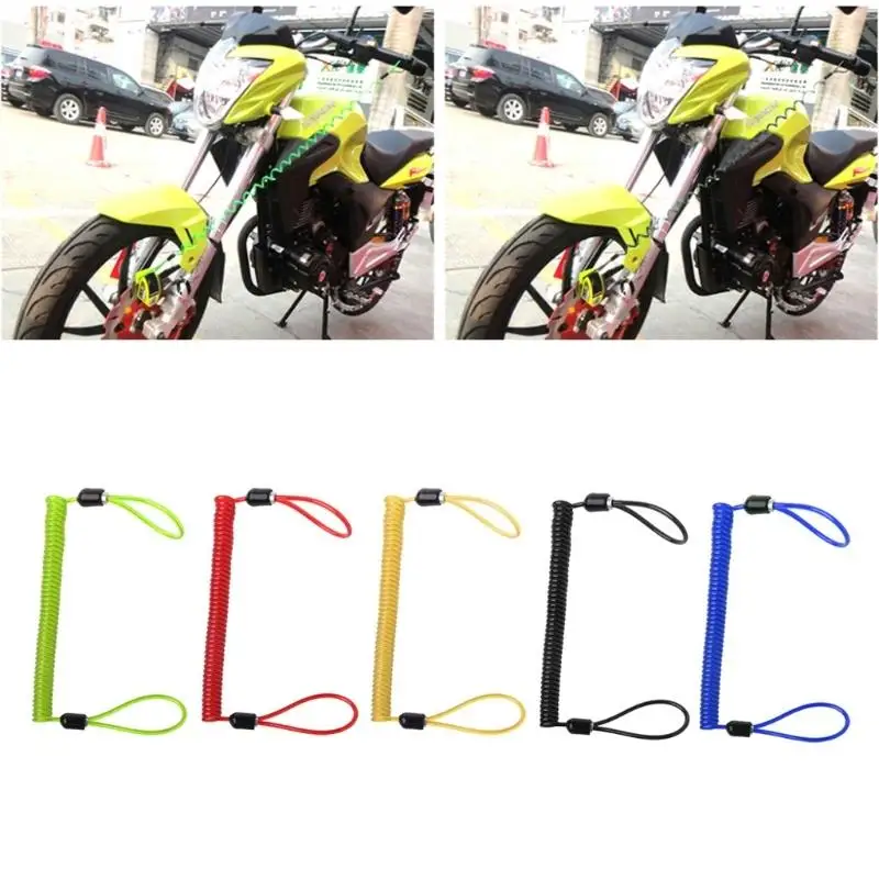 

150cm Alarm Disc Lock Security Anti Thief Motorbike Motorcycle Wheel Disc Brake Bag and Reminder Spring Cable