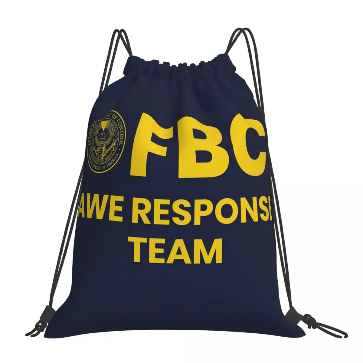 Federal Bureau Of Control - AWE Response Team Backpacks Portable Drawstring Bags Drawstring Bundle Pocket Sports Bag Book Bags