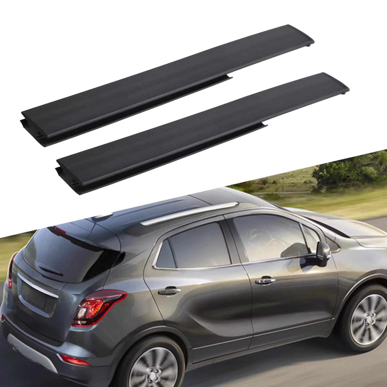 

1Pair Front Roof Exterior Trim-Drip Molding For VauxHall For Mokka 2015-21 Car Exterior Parts Replacement