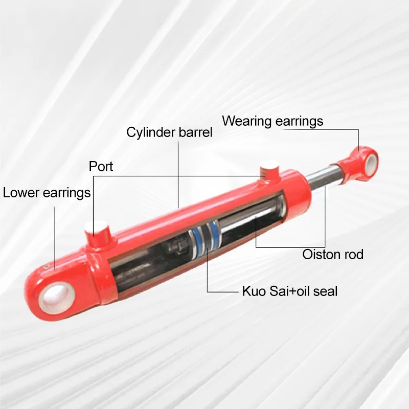 Telescopic Hydraulic Cylinder Extended Stroke in Compact Spaces Perfect for Trailers