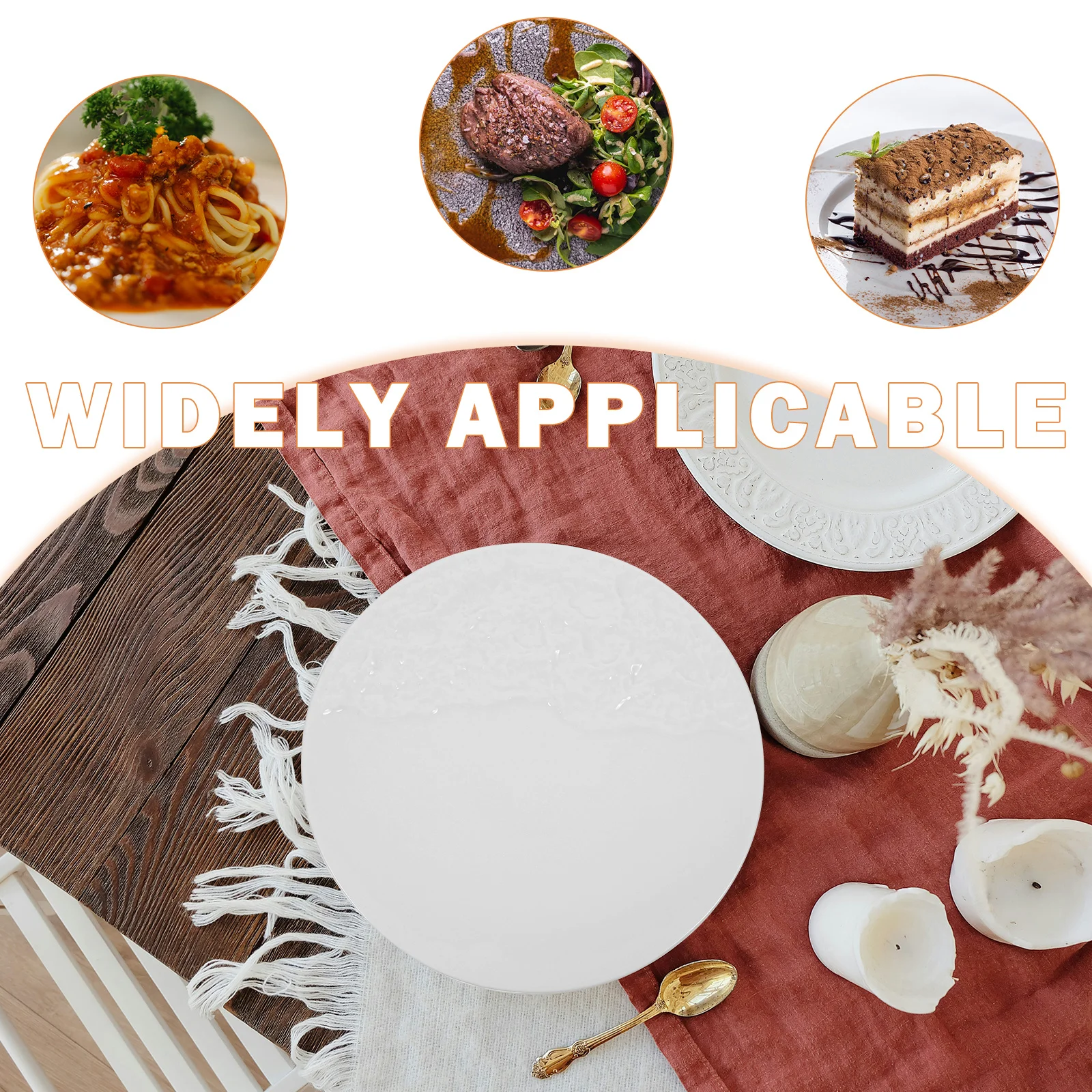 

Прочная керамическая тарелка, макароны, салата, десерт, сервировка еды, декоративная посуда для ужина, креативный элегантный дизайн, легко чистится