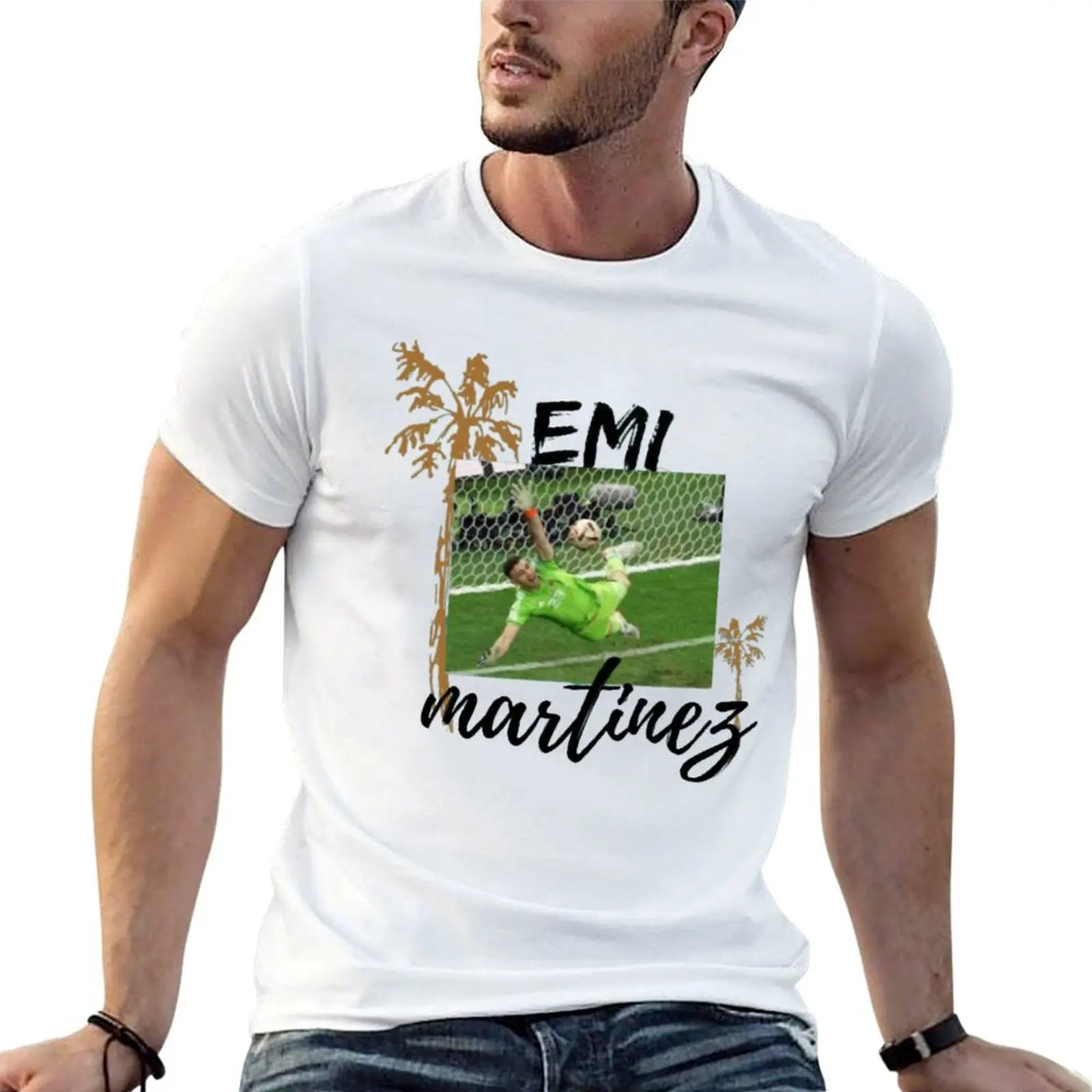 Camiseta Dibu Martinez, camiseta de diseñador para hombre, camiseta de lujo con diseño de anime