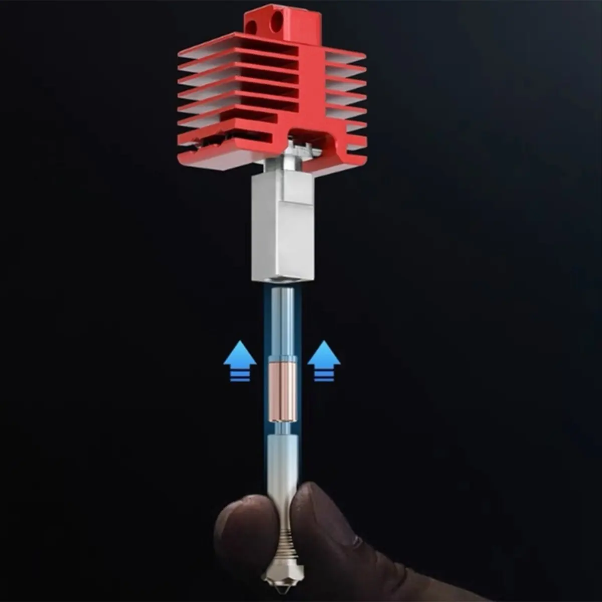 T35C 0.4mm for QIDI Plus4 Bimetallic Nozzle with Ceramic Insulation Integrated Design Quick Removal Integration Nozzles