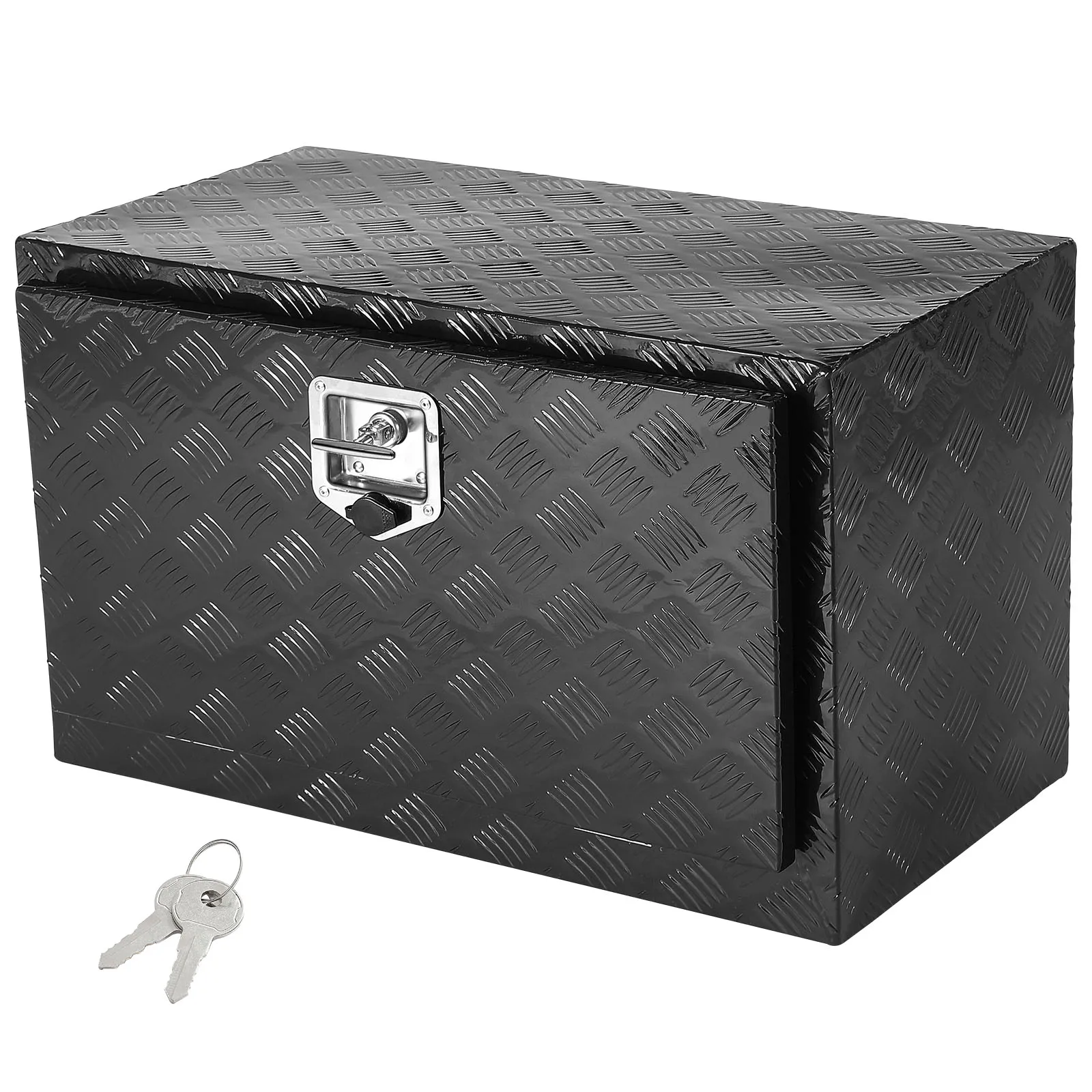 VEVOR Underbody Truck Box Pickup Storage Box Heavy Duty Diamond Plate Tool Box with Lock and Keys Waterproof Trailer Storage Box