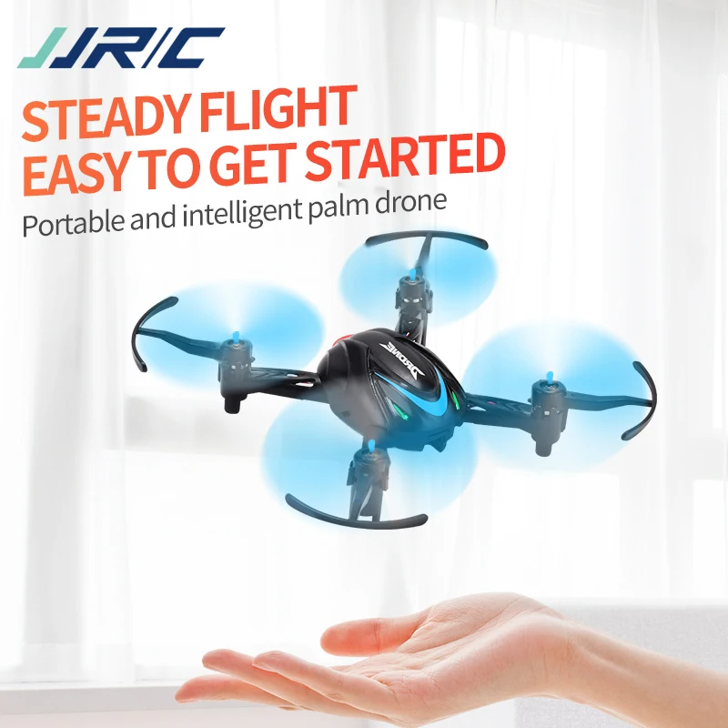 JJRC H48 drone, one click takeoff and landing, 4-rotor 2.4G anti-interference, 360 ° rolling, LED night light, children's toy