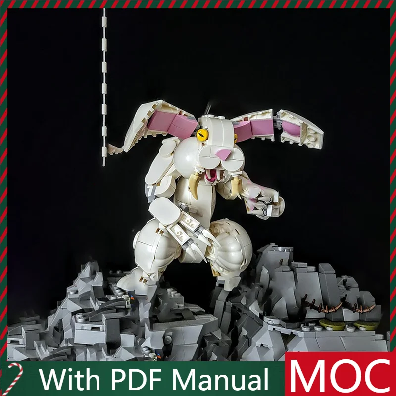 279 قطعة الأكثر مبيعا MOC أرنب Caerbannog نموذج وحدات لتقوم بها بنفسك اللبنات الاطفال الجمعية عرض اللعب مهرجان مفاجأة هدية