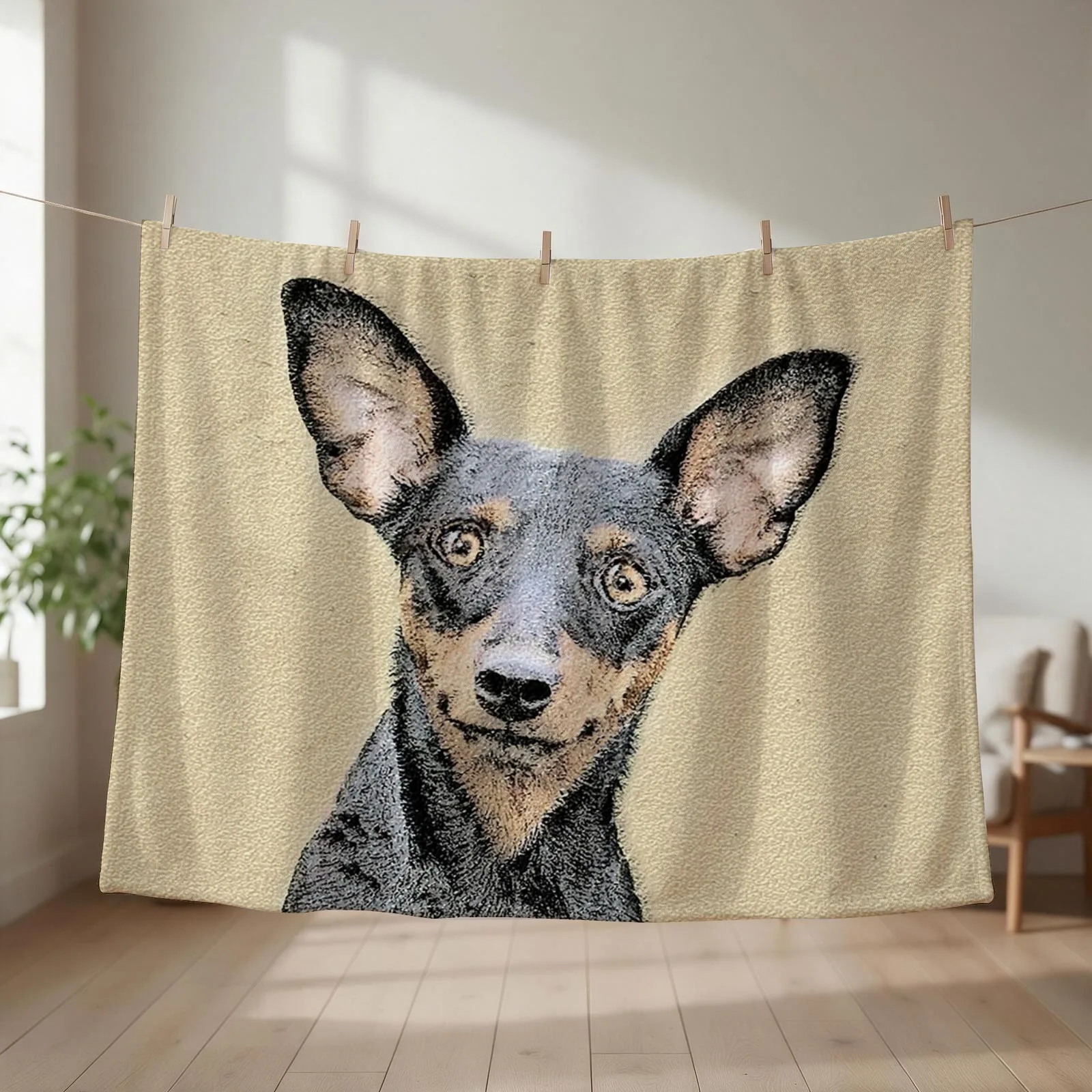 Miniature Pinscher Throw Blanket for sofa heavy to sleep Soft Big Soft Beds Blankets