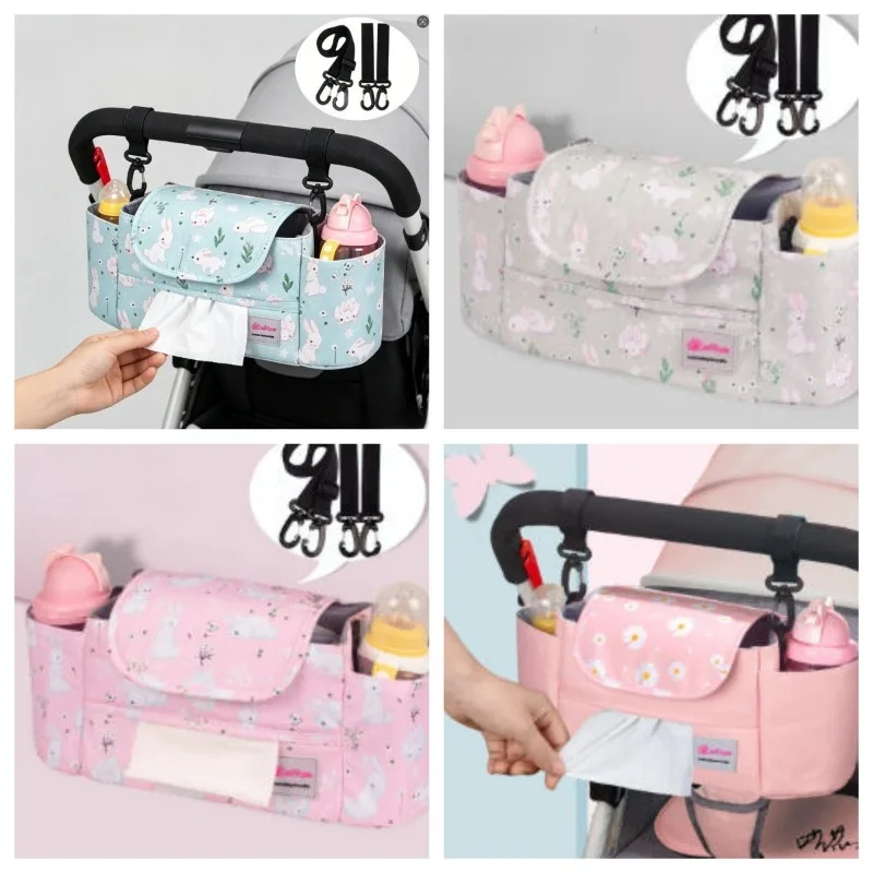 Pram Hanging Bag Organiser Mesh Pocket Placement Bag Accessories Umbrella Stroller Hanging Pocket Convenient Bag
