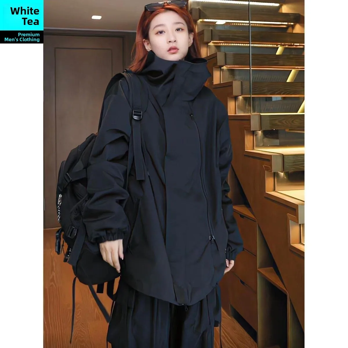 

Модная мужская куртка для скалолазания на открытом воздухе, водонепроницаемая мужская ветрозащитная куртка с капюшоном на весну и осень, длинное пальто для скалолазания marki Bamboo