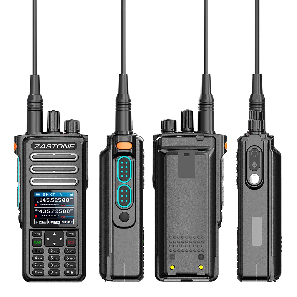 Imagem -06 - Walkie Talkie Amador Amador Way Radio am Air Aviation Band Walkie Talkie de Alta Potência Ctcs Rádio fm 10w Zastone-m9