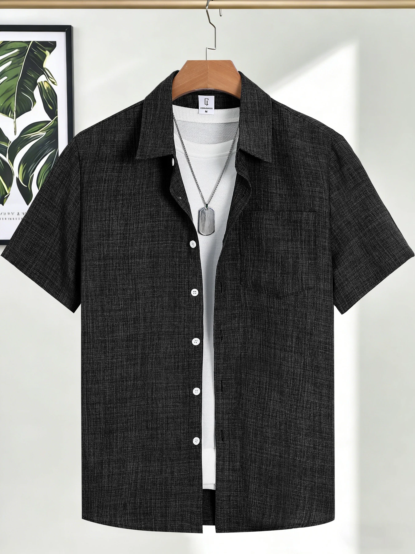 Herren Freizeithemden aus Leinen mit kurzen Ärmeln, stylische Outfits, Designer-Kleidung, günstige Sommeroberteile für Männer