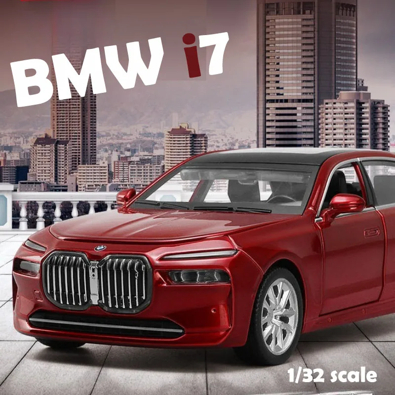 

CCA Simulation 1:32 Diecast BMW I7 G70 New Energe Alloy Car Model Collection Hobby Children Boy Birthday Gift Miniature Voiture