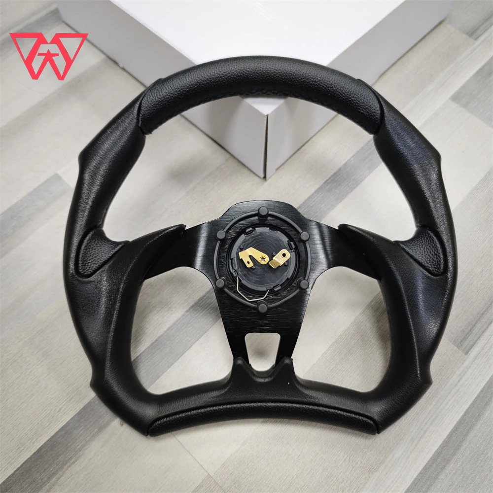 13 Inch 320mm Universal Sports Racing Drift Steering Wheel Pvc Materials Equipped With Horn