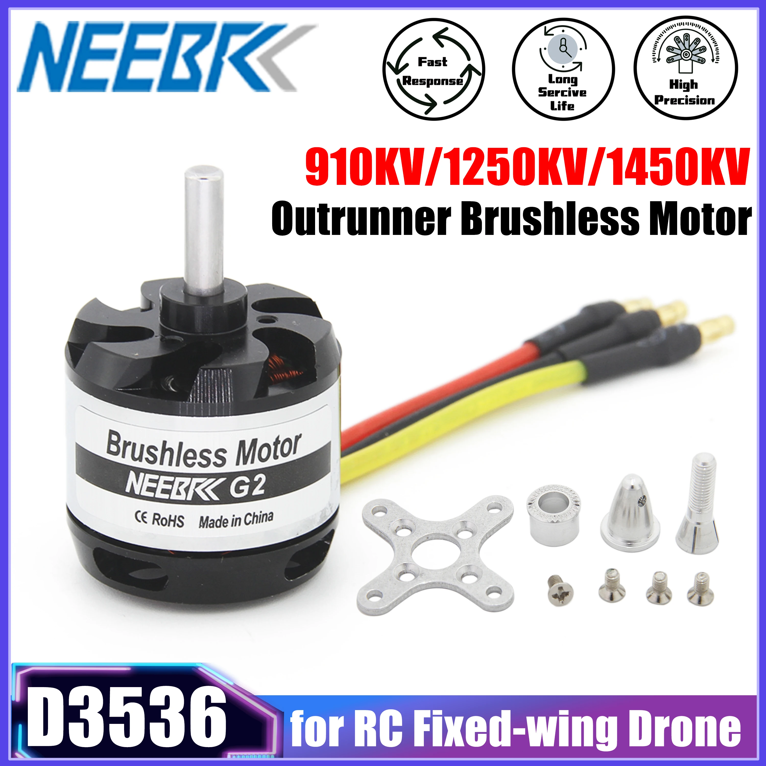 

NEEBRC 3536 1450KV 1250KV 910KV Outrunner бесщеточный двигатель для радиоуправляемого мультикоптера с неподвижным крылом FPV Дрон Самолет Вертолет Обновление Запчасти