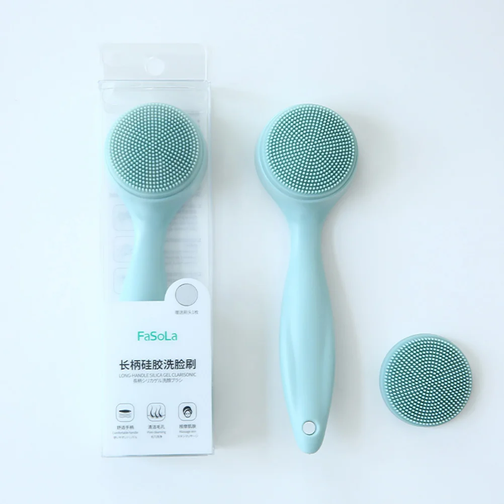 Cleansing Brush Face Scrub Scrubber Facial Cleanser Pp Silica Gel Silicone Deep Cleaning Massager