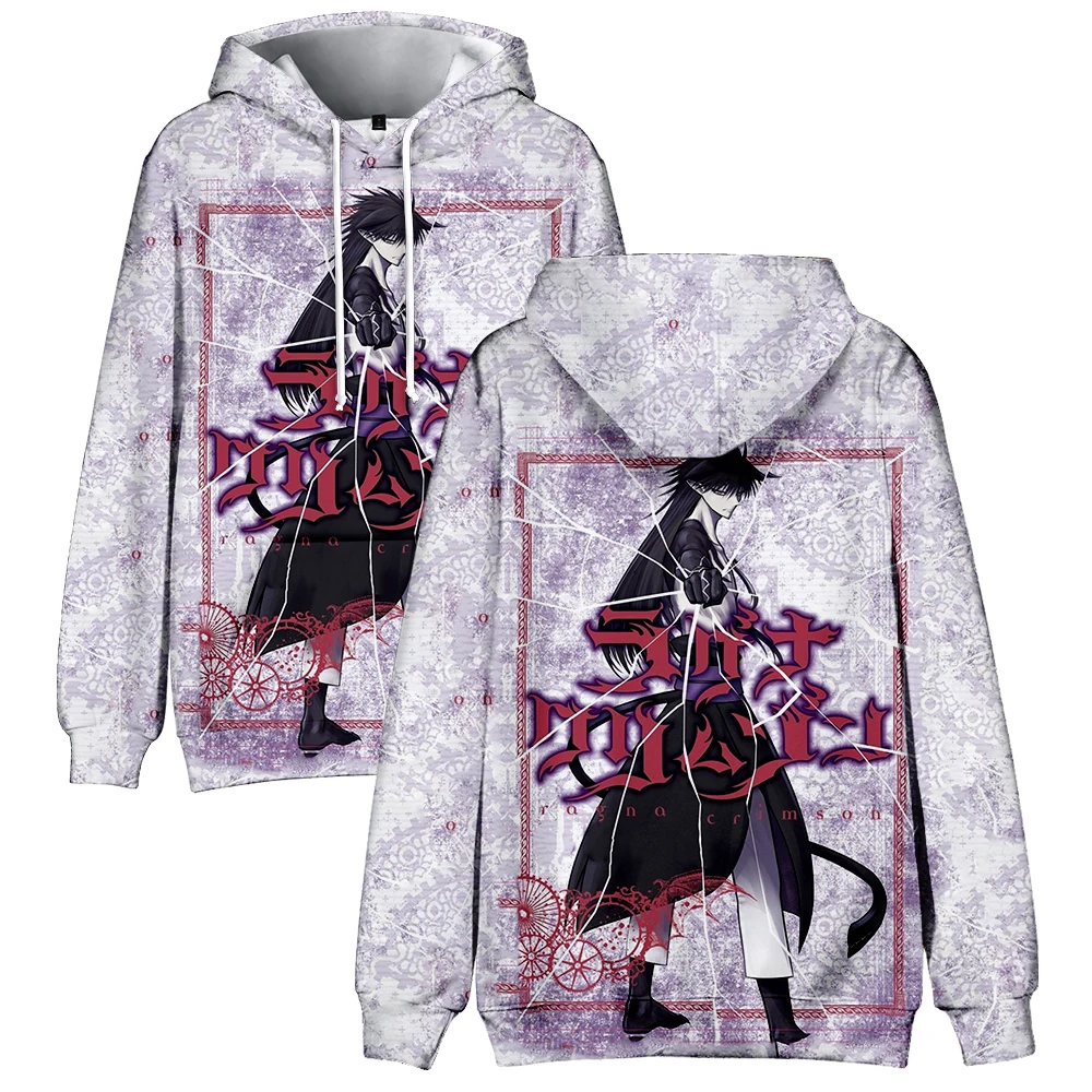 

2023 Ragna Crimson Anime Merch 3D Fashion Hoodie Summer Winter Long Sleeve Pullovers Sweatshirt Cosplay Clothes