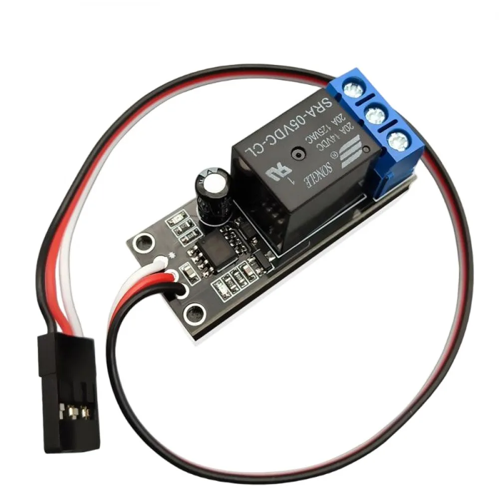 1 Channel RC PWM Switch Relay 20A LED Light Controller For RC Airplane Car Boat 1000-2000us Universal Receiver Compatible