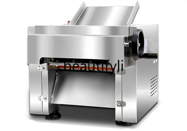 

Dough Press Machine for Kneading Noodles, Desktop Multifunctional Fully Automatic Stainless Steel Dough Rolling Machine