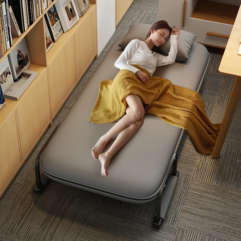 Bedroom Frame Bed Queen Single Loft Folding Luxury Massage Modern Floor Floating Design Metal Bed Girls Cama Home Furniture image 2