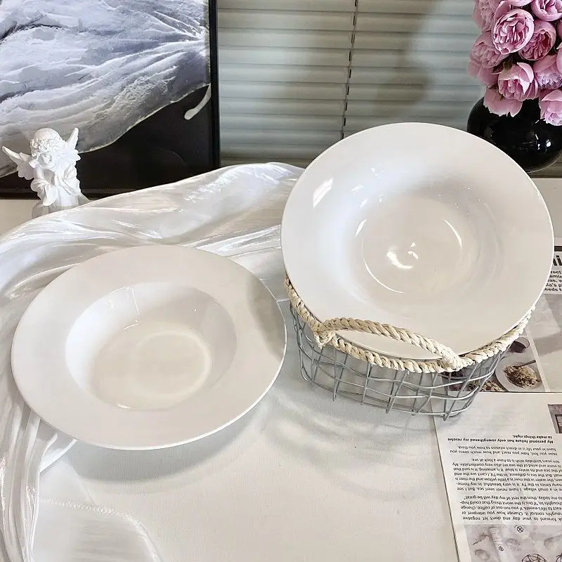 Nordic Sle Cerc Salad Plate 9 Inch High Aesthetic Value Home Use Teenage Heart Sensation Dinner Plate Diwaer Se
