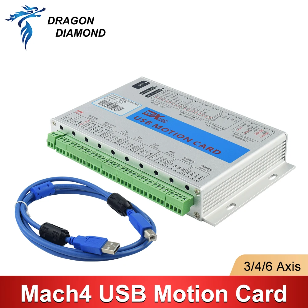 1PC XHC Mach4 USB Breakout Board 3 4 6 Axis USB Motion Control Card CNC Controller For CNC Engraving And Cutting Machine view 4