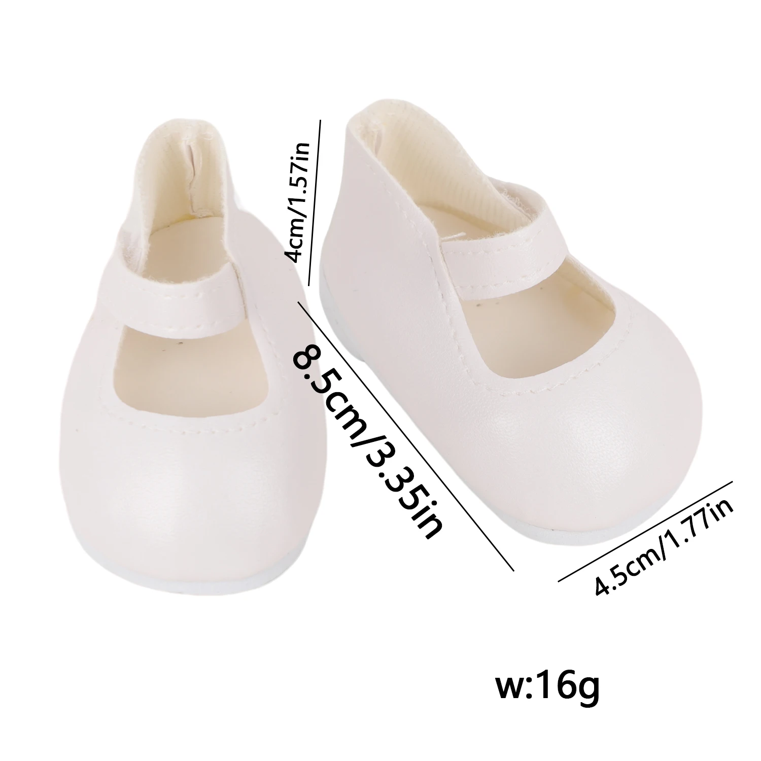 55 ซม.Reborn ตุ๊กตาสาว PU หนังตุ๊กตารองเท้าสีขาวน่ารักรองเท้าสําหรับ 223 นิ้ว Baby New Born ตุ๊กตาสาวหมีผ้าฝ้ายของเล่นของขวัญ