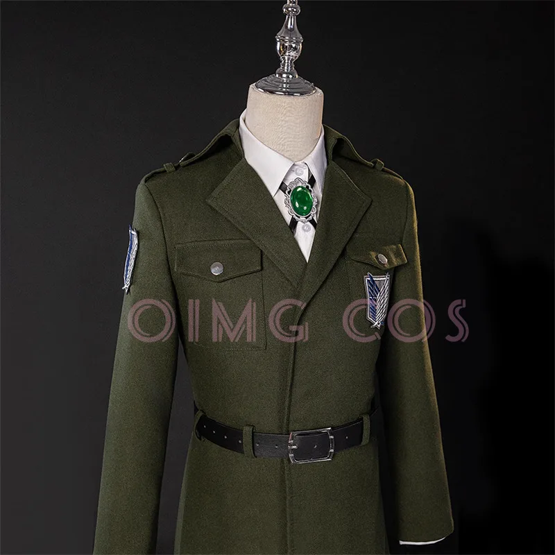 Attack On Titan Costume Cosplay Abito da uomo Camicia bianca Uniforme di carnevale per adulti Anime Costumi per feste di Halloween Masquerade