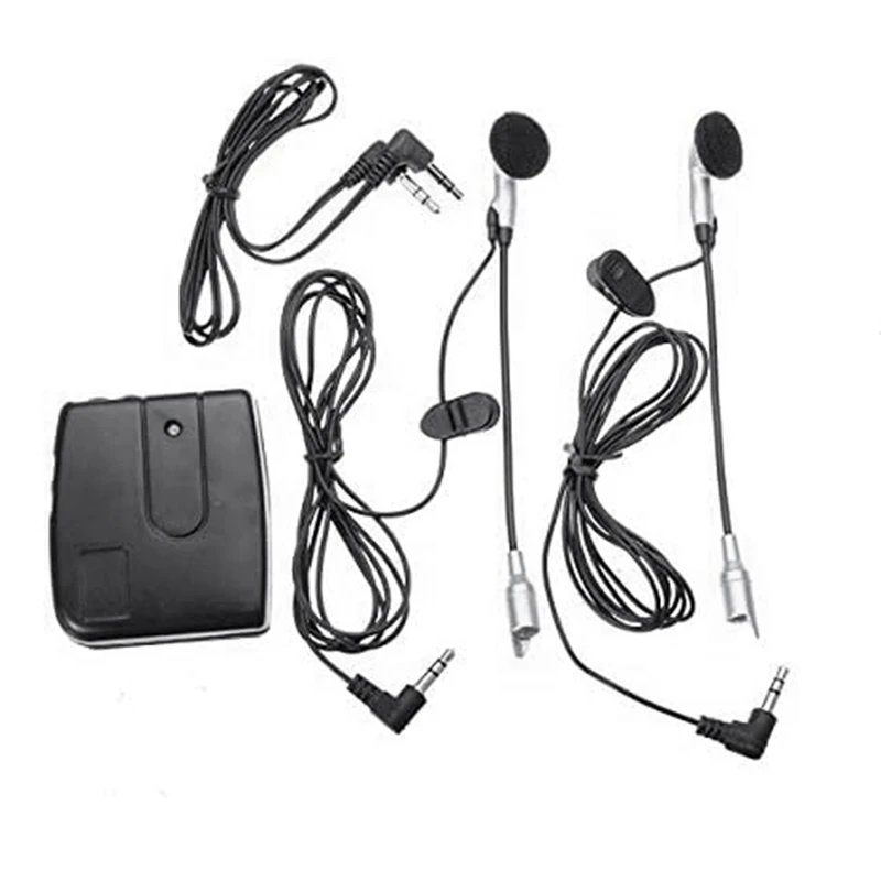 Motorcycle Helmet Front-To-Back Intercom Headset Modified Motorcycle Helmet Intercom Headphones Replacement