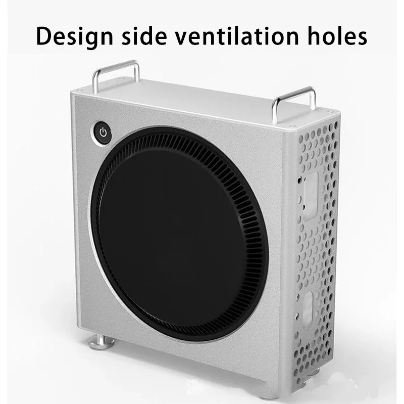 Aluminum Alloy Dustproof Case for Mac Mini M4/m4 Pro Case with Heat Dissipation Stand Shockproof Protective Case Pc Accessorie