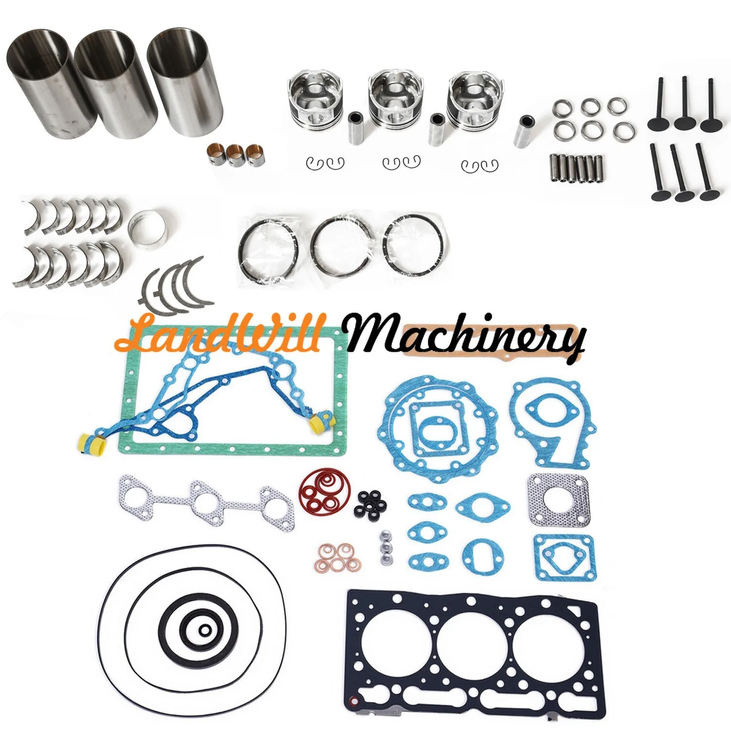 D1305 Engine Overhaul Rebuild Kit Fits For Kubota Zero Turn Mower ZD331 ZD331P