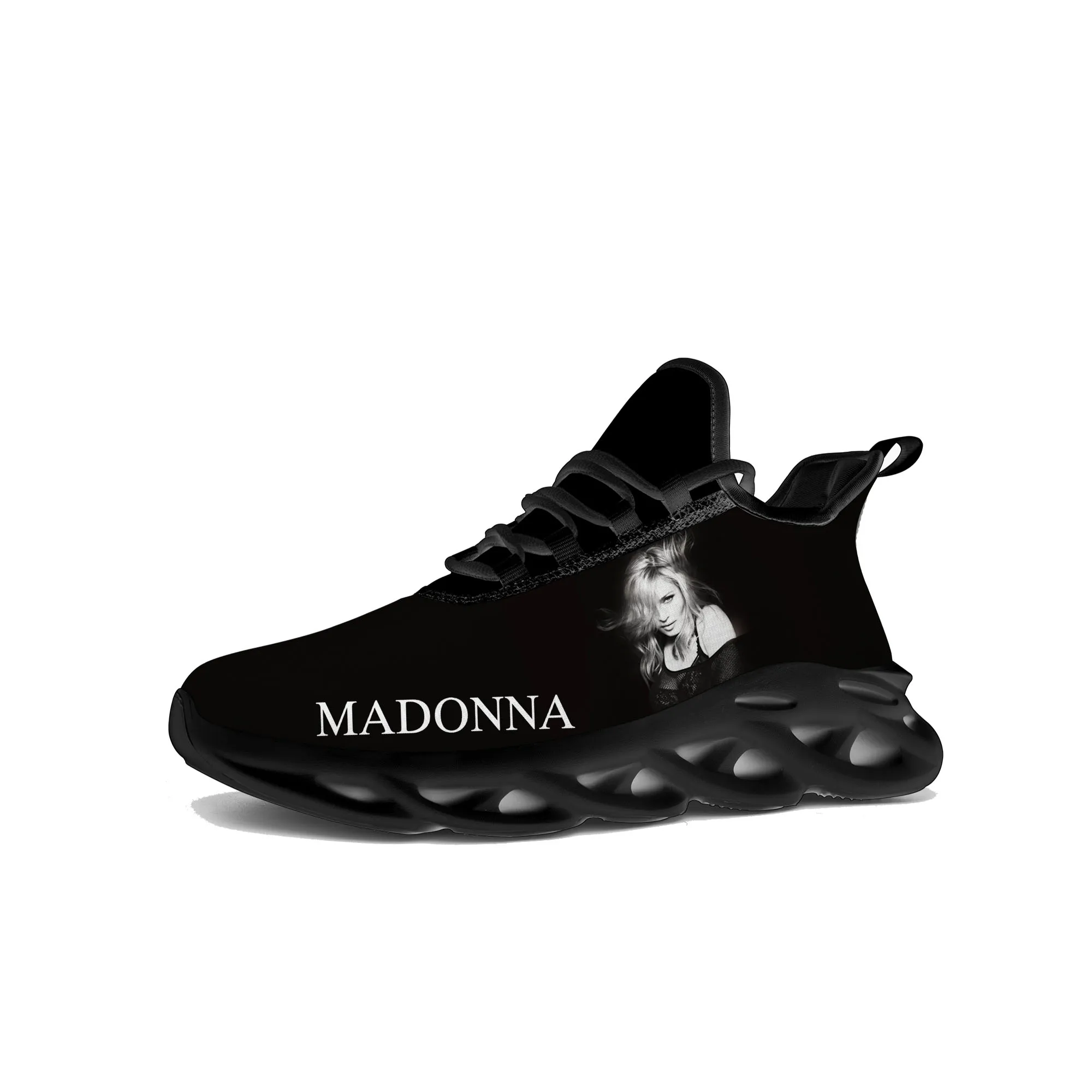 Madonna Rock Singer Hot Flats Sneakers Mens Womens Disco Pop Sports Running Shoe Sneaker Lace Up Mesh Footwear Tailor-made Shoe