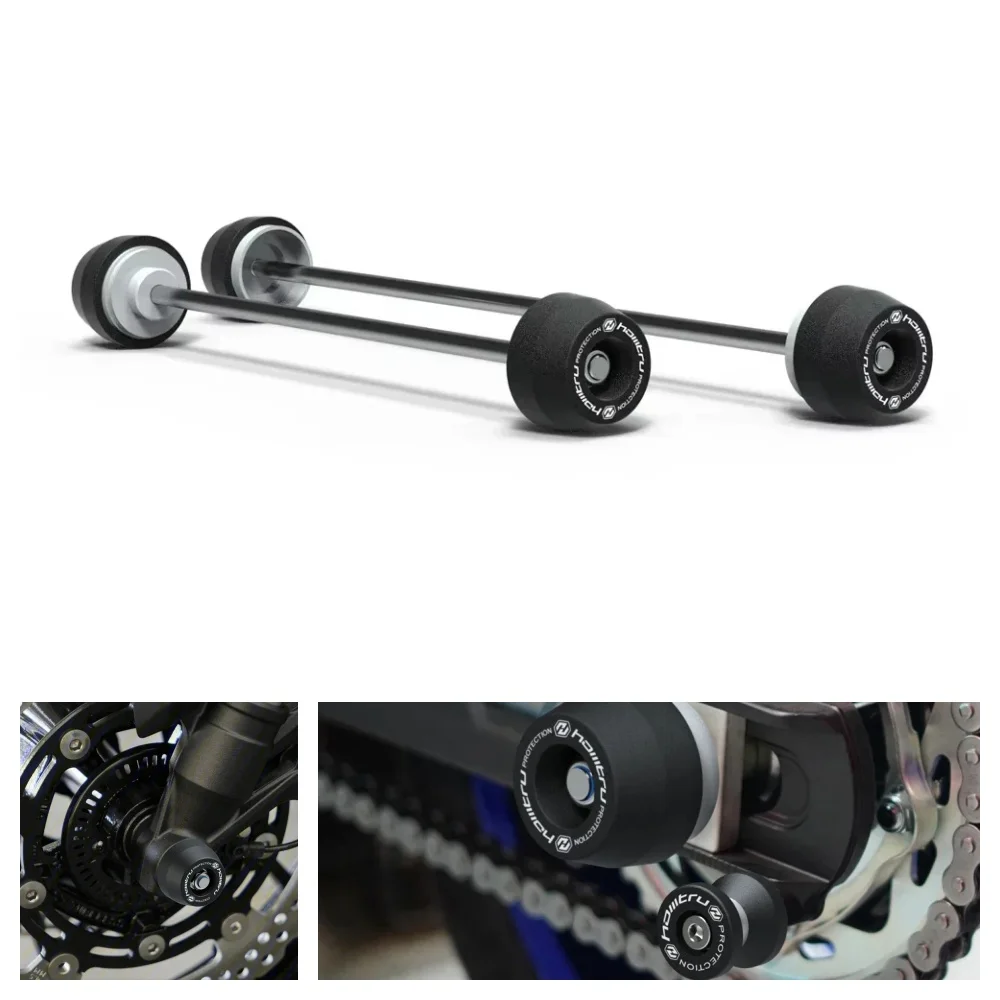 

Front Rear Axle Fork Sliders Motorcycle Frame Crash Protector For Kawasaki Ninja ZX-10R ZX-10RR SE KRT 2016-2024 2025