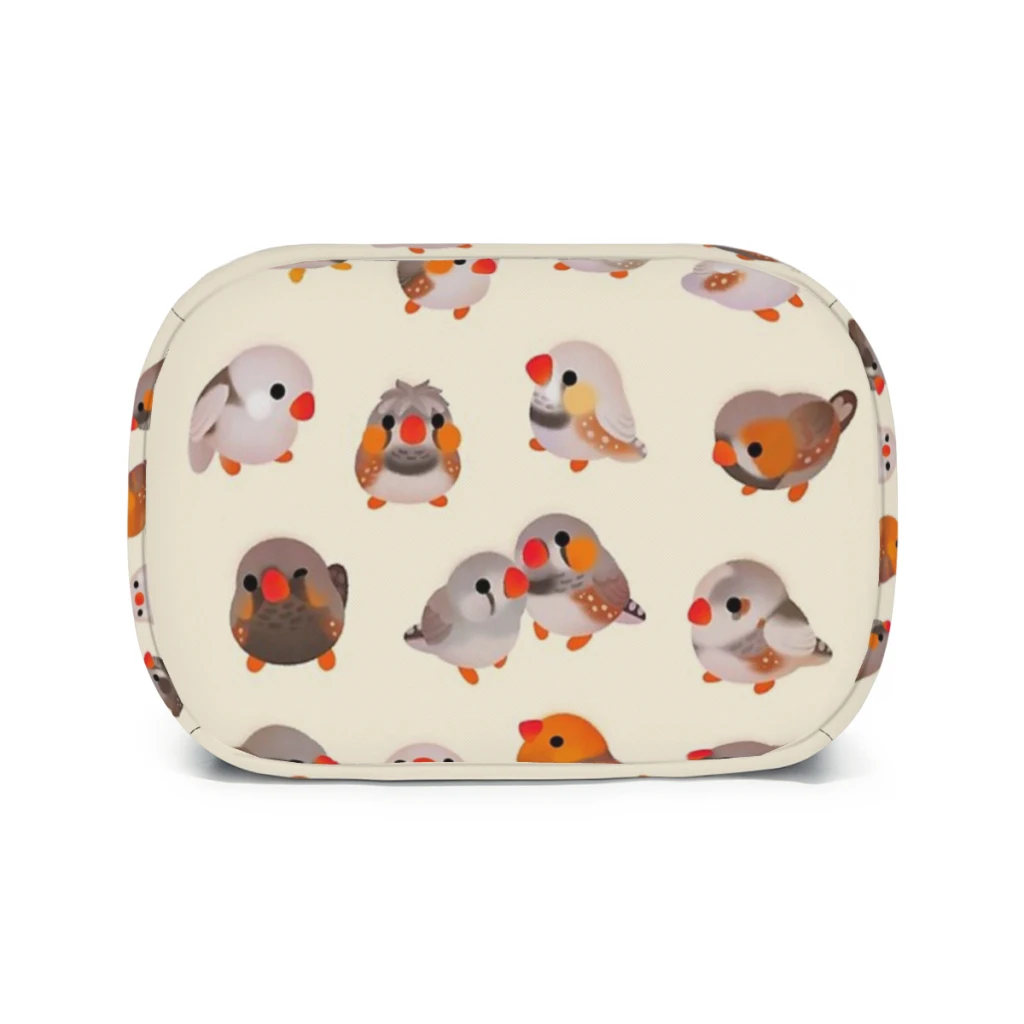 Zebra finch lancheira feminina multifuncional refrigerador térmico comida isolada almoço saco crianças portátil piquenique sacolas