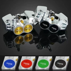 Universal 84mm Motorcycle Brake Caliper 4 Piston For Yamaha Aerox BWS Fuxi RSZ JOG Force Niu Scooter Dirt Bike Disc Brake Pump