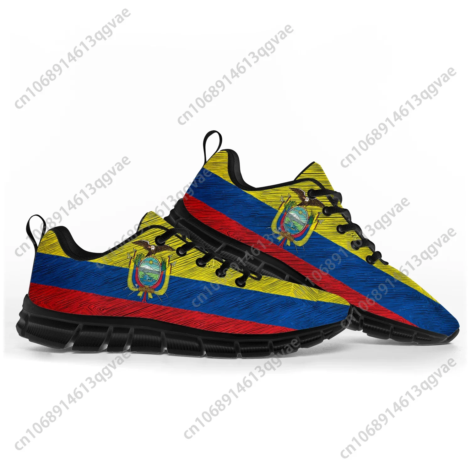 Ecuador Flag Sports Shoes Mens Womens Teenager Kids Children Sneakers  Ecuador Casual Custom High Quality Couple Shoes