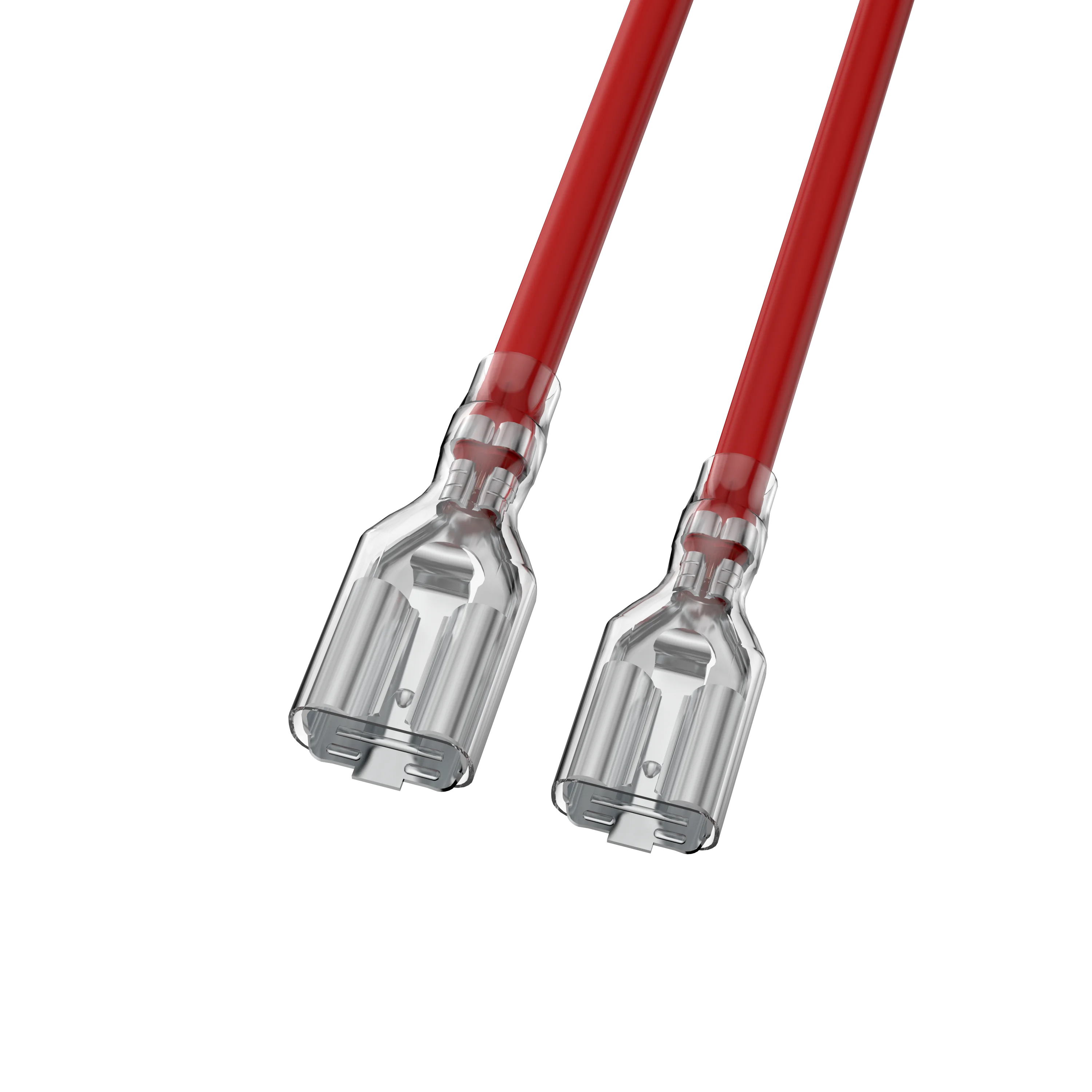 Viborg VP048 VP063 حذاء كابل مسطح مسطح مطلي بالذهب سلك الأذن إدراج محطة اللسان عرض 6.3/4.8 كابل تجعيد لـ IEC