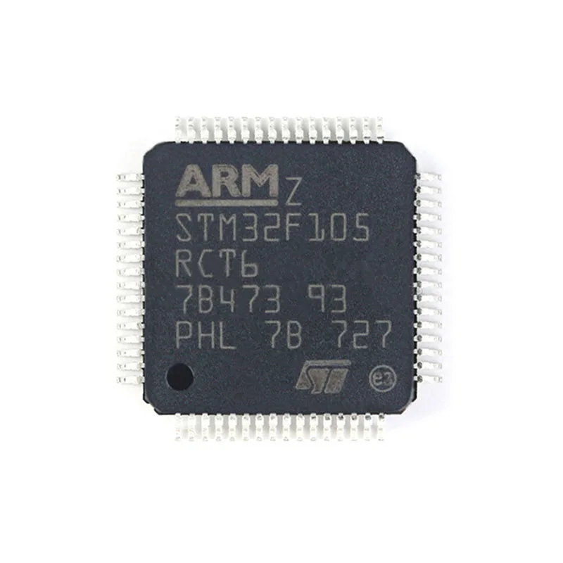 STM32F105 100% oryginalny STM32F105R8T6 STM32F105RBT6 STM32F105RCT6 LQFP-64 mikrokontrolery ARM Cortex MCU