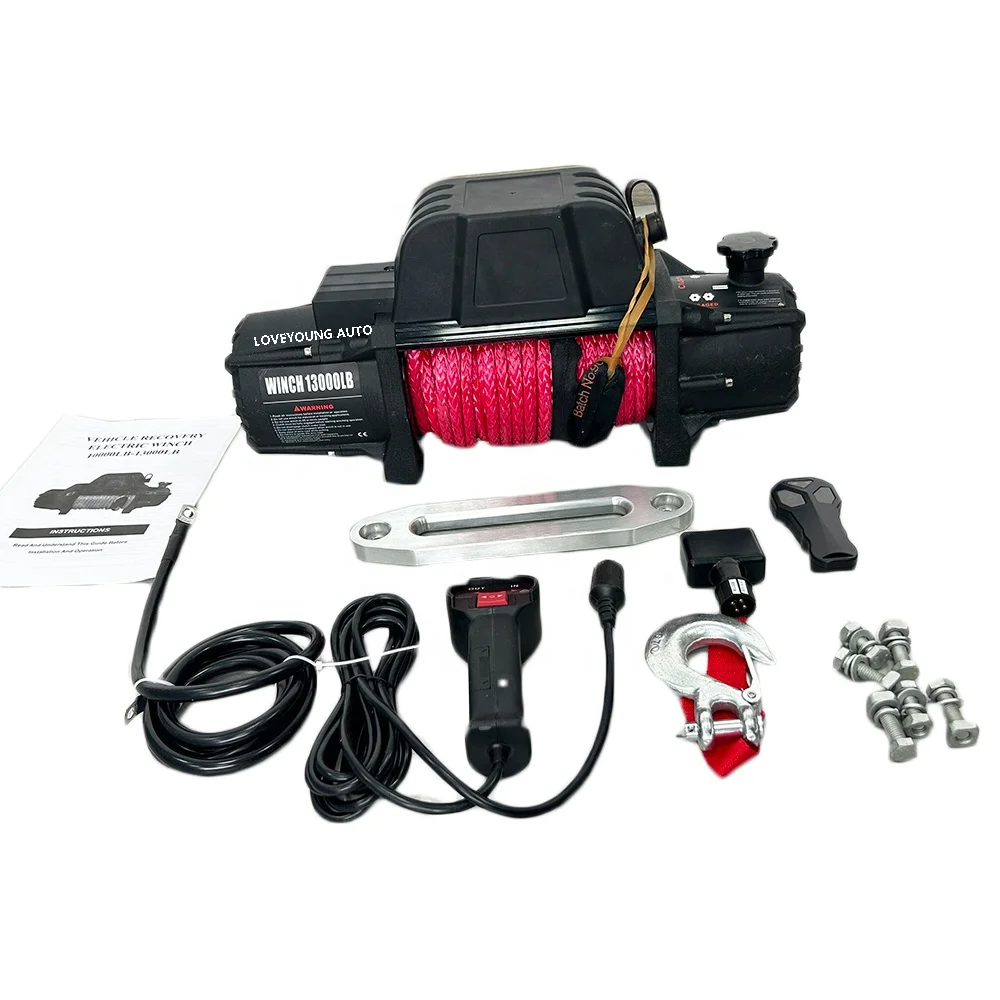 ونش كهربائي 12 فولت عالي التحمل 4 × 4 ونش كهربائي للطرق الوعرة للسيارة