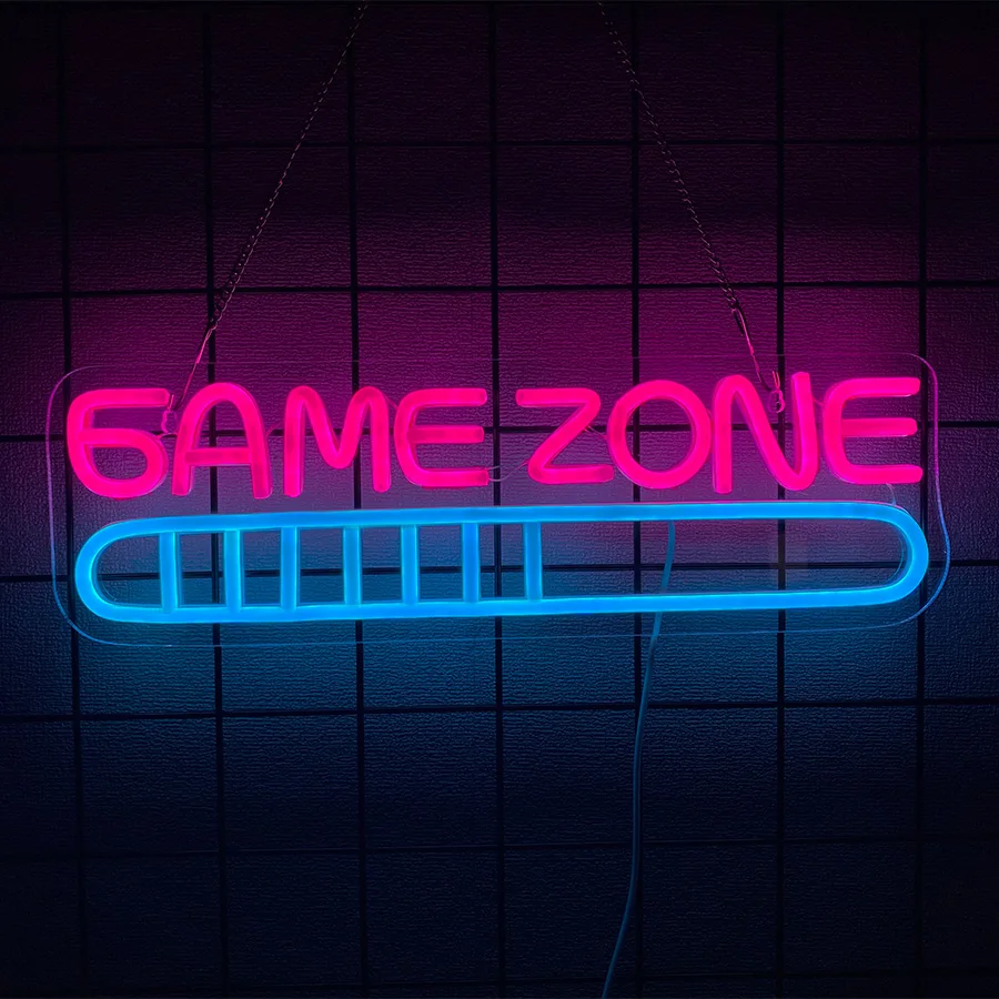 Game Zone Led Neon Sign, Game Neon Sign Decor In Young Boys' Rooms, Clubs And Man Caves-Young Boys, The Best Gift For Gamers. view 5