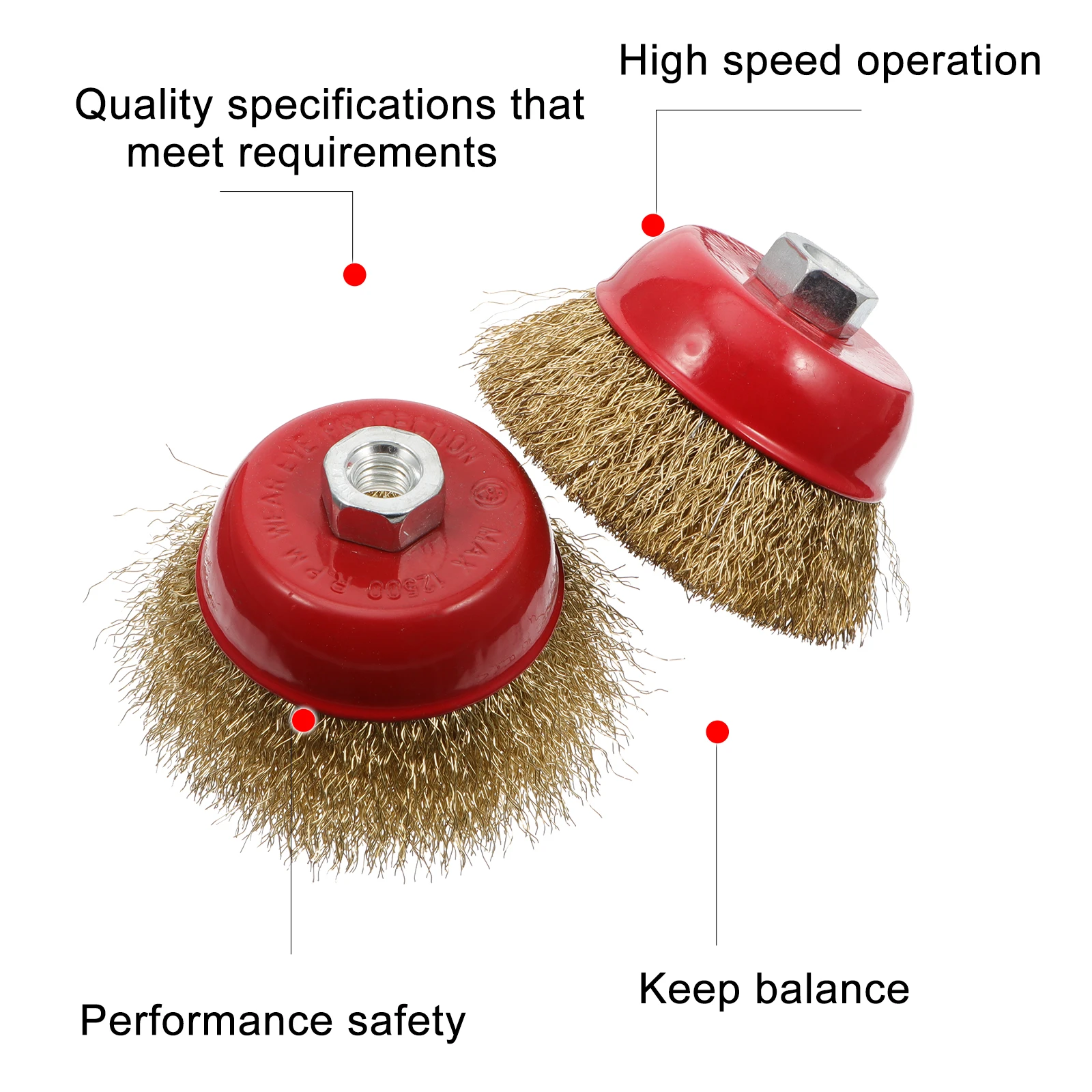 

Spiral Bowl Wire Wheel Round Brush Crimped Cup Cleaning Brushes Steel Wire Grinding Efficiency Balance Smooth Performance Safety