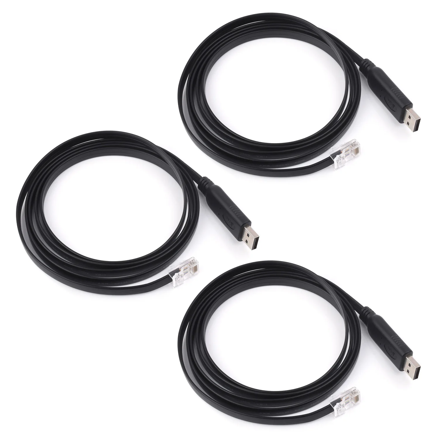 

3pcs/lot Industrial USB To RJ45 Console Cable, USB Type A to RJ45 Console Male Port, Cable Length 1.8m, Original FT232RL Chip